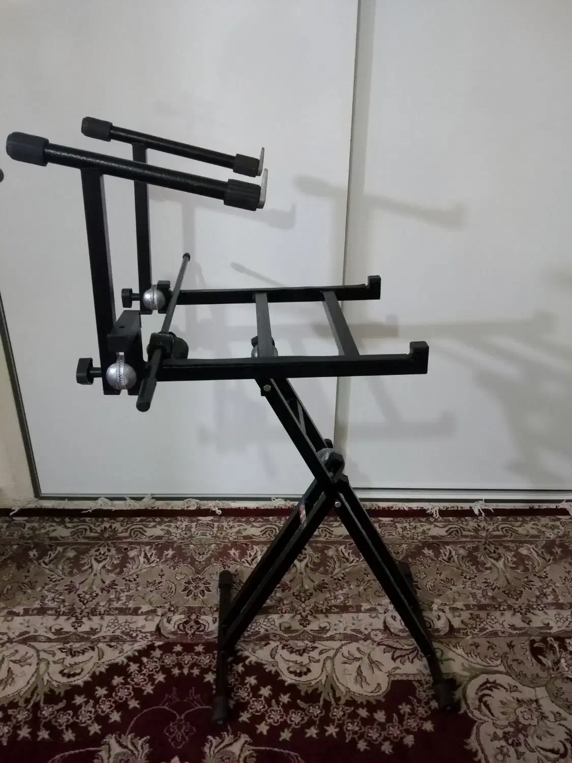 پایه کیبورد و ارگ دو طبقه دوبل تاشو|پیانو، کیبورد، آکاردئون|تهران, وردآورد|دیوار