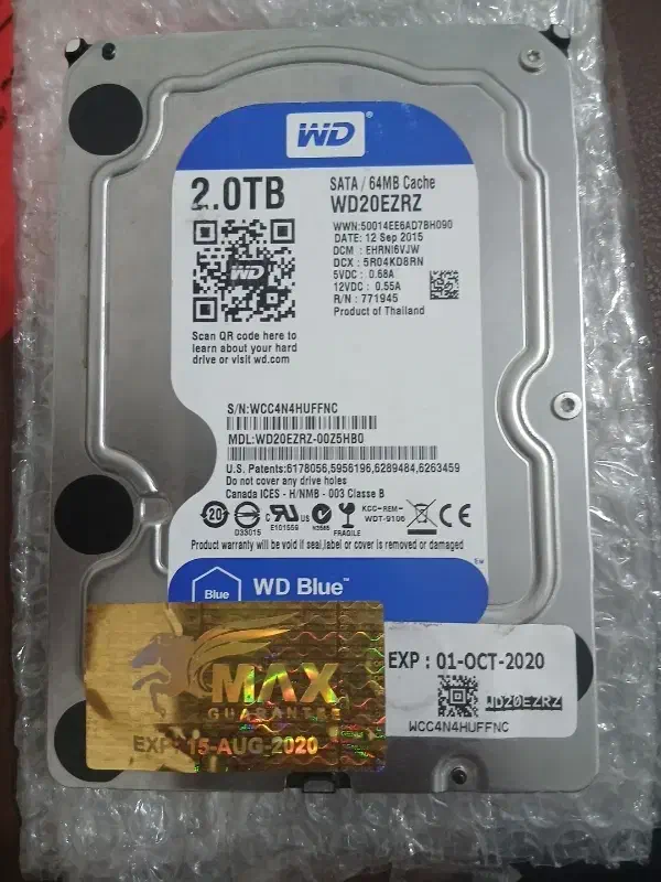 هارد ۲ ترا وسترن آبی|قطعات و لوازم جانبی رایانه|زنجان, |دیوار