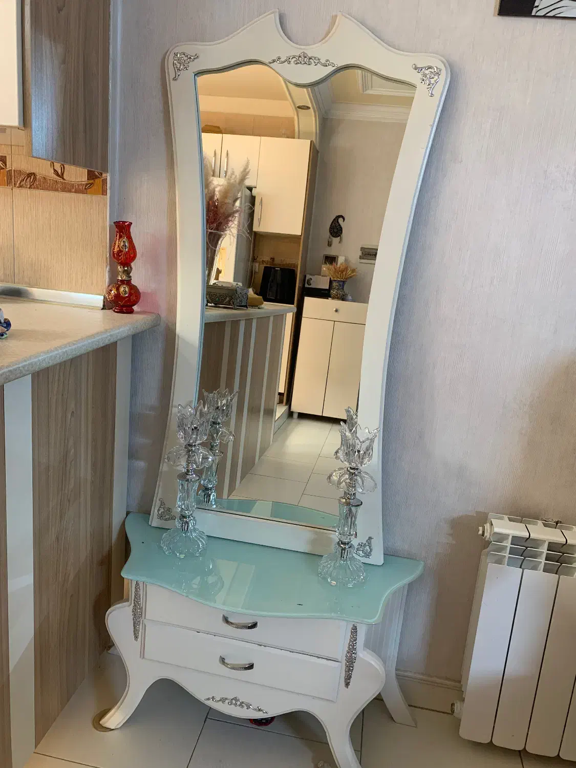 آینه و شمعدان|آینه|ری, فیروزآبادی|دیوار