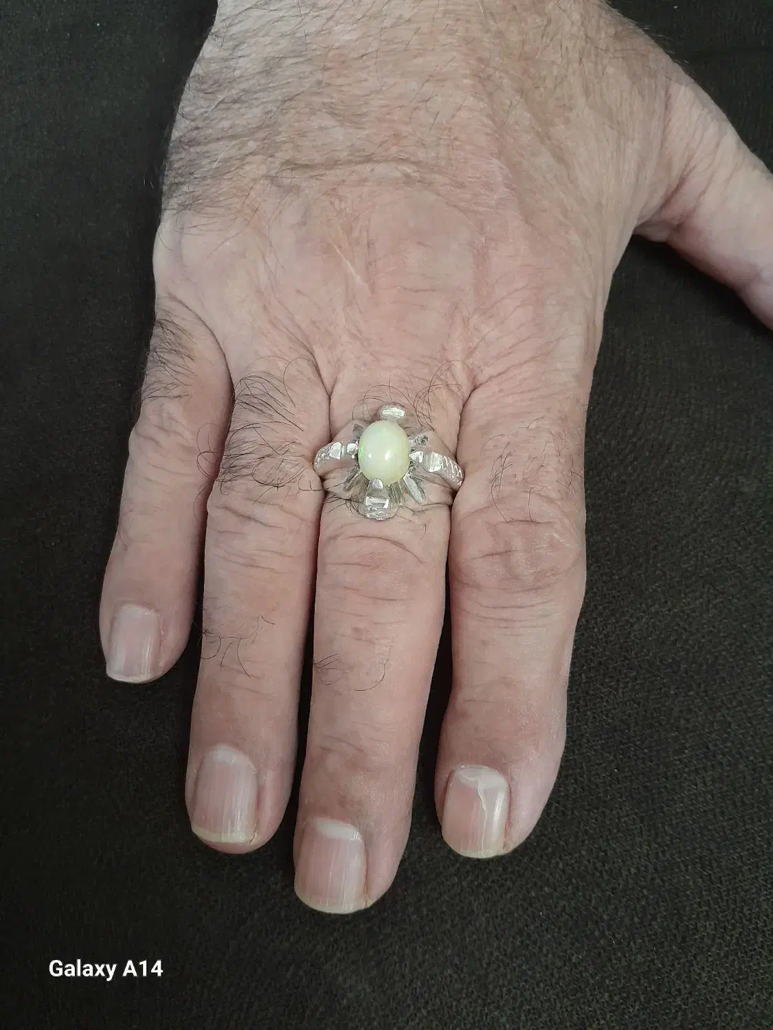 انگشتر نقره دست ساز سنگ اپال|جواهرات|تهران, بهارستان|دیوار