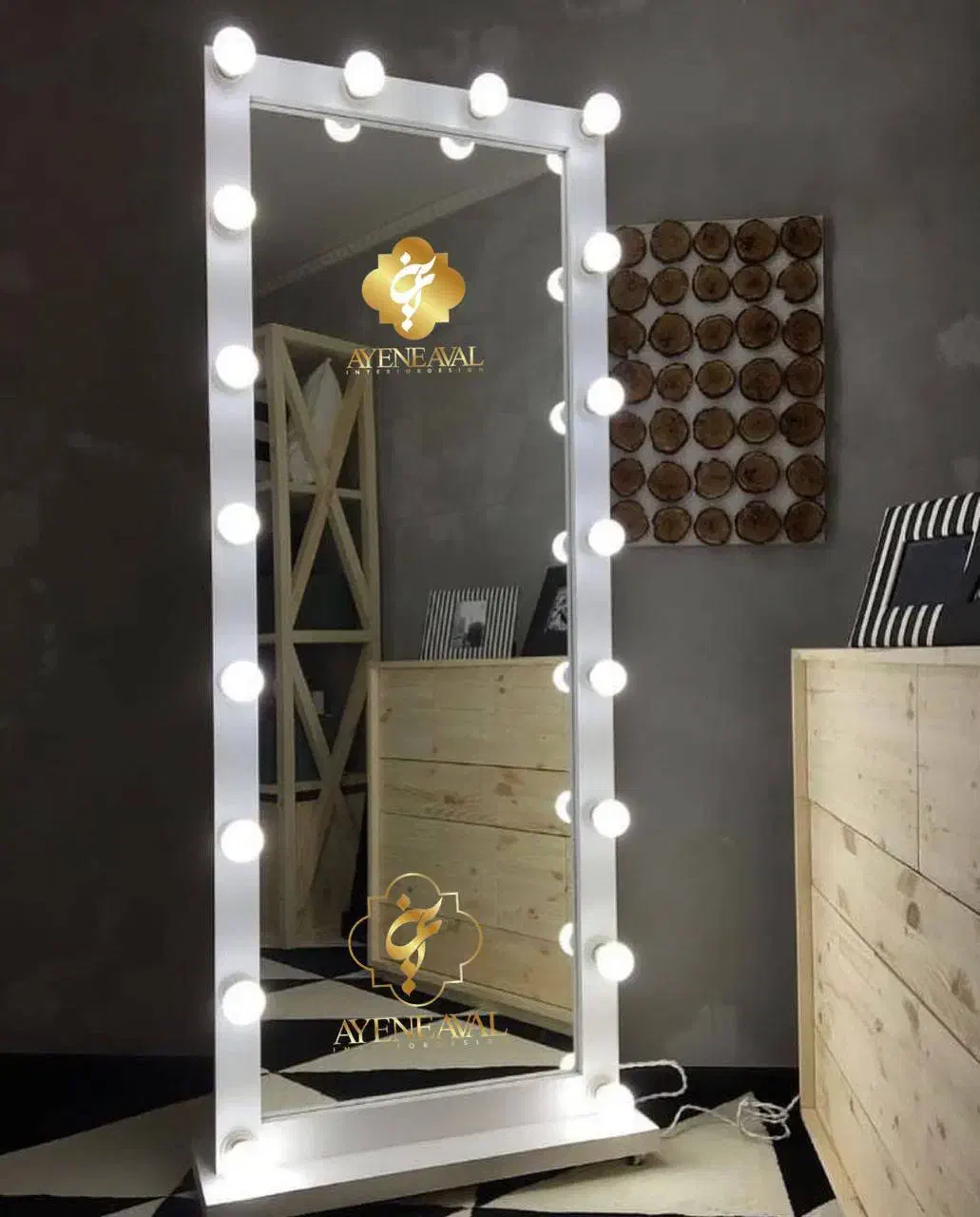 آینه قدی با لامپ|آینه|زاهدان, |دیوار