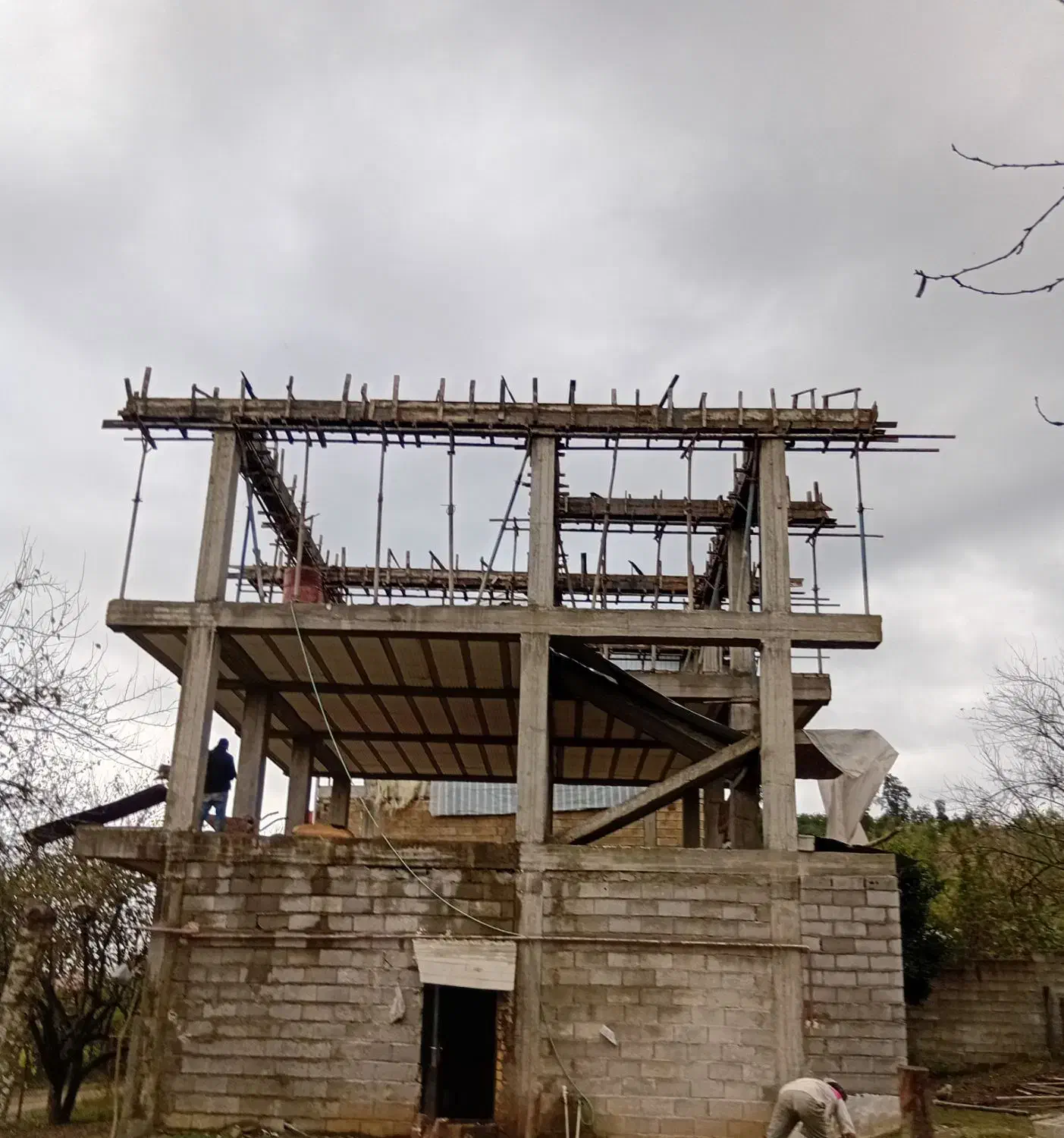 ارماتوربندی پی پله ستون سقف.|خدمات پیشه و مهارت|تالش, هشتپر|دیوار