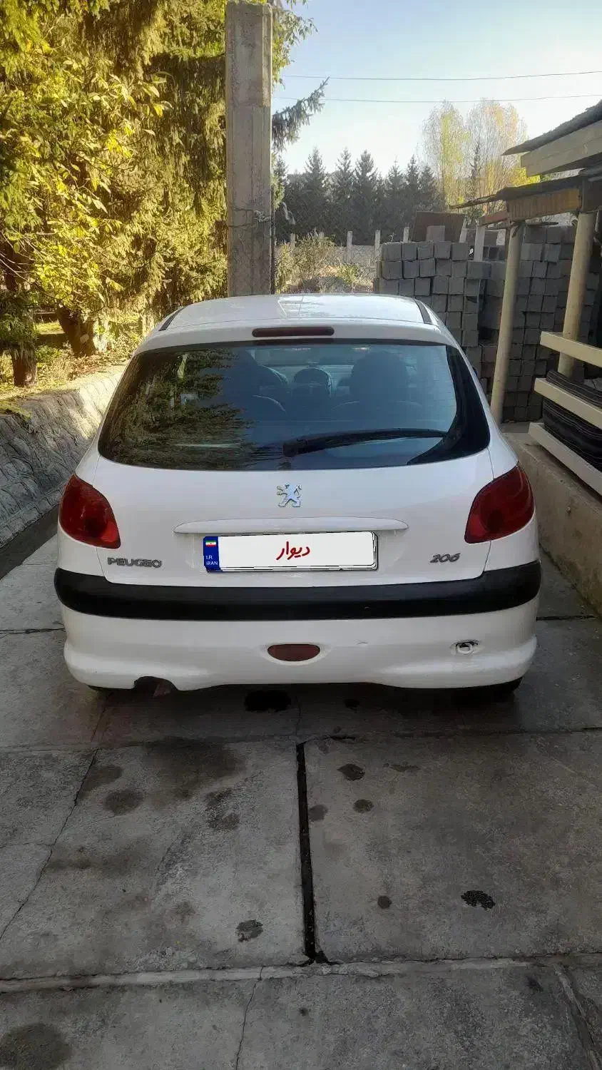 206 مدل 91 رخ در حد|خودرو سواری و وانت|کلاردشت, |دیوار