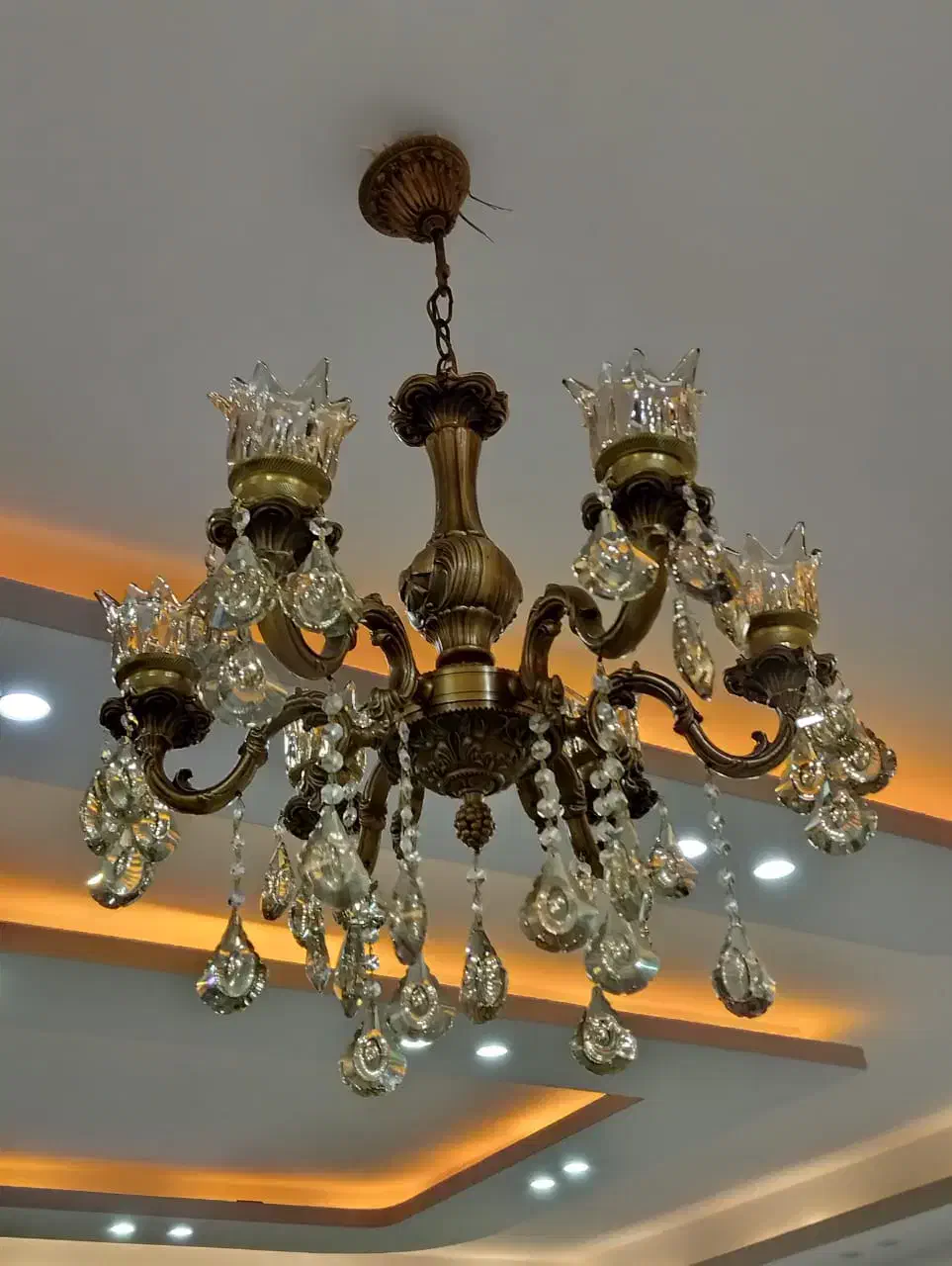 لوستر برنز۲عدد|لوستر و چراغ آویز|کرمانشاه, |دیوار