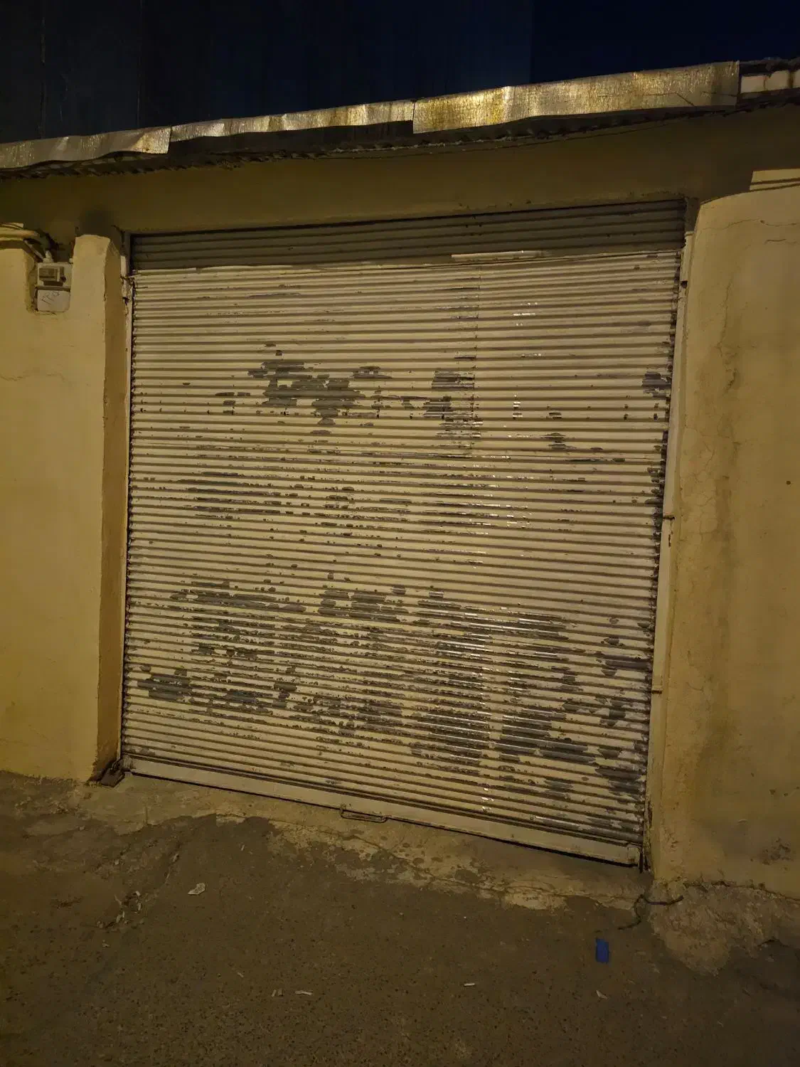 درب کرکره فلزی ورق گالوانیزه سفید|مصالح و تجهیزات ساختمان|ایلام, |دیوار