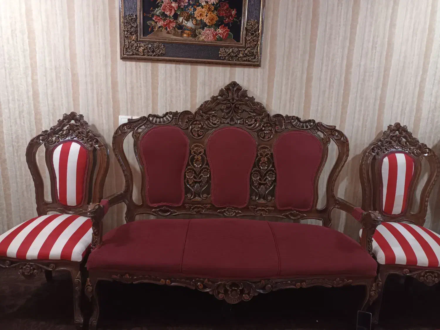 مبل جنس چوب گردو|مبلمان خانگی و میز عسلی|اهواز, شهرک دانشگاه|دیوار