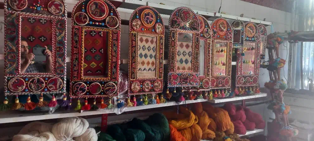 آینه سنتی زیبا|صنایع دستی و سایر لوازم تزئینی|یاسوج, |دیوار