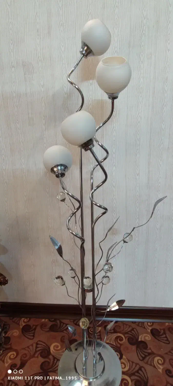 آباژور شبخواب ایستاده استیل|چراغ خواب و آباژور|خمینی‌شهر, |دیوار