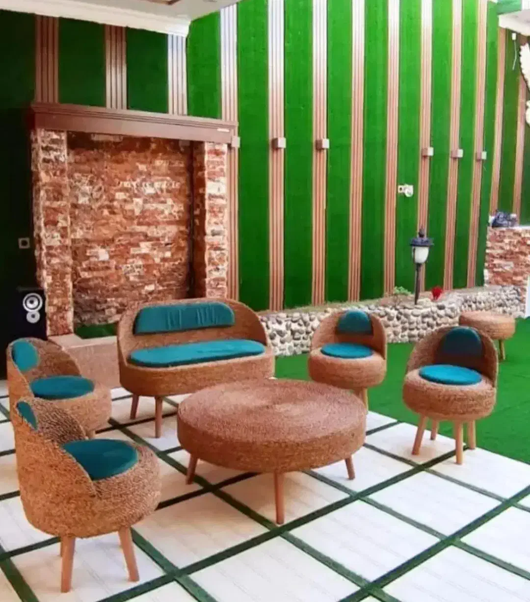 تولید پاف صندلی مبل میز سنتی حصیری و یلدایی|مبلمان خانگی و میز عسلی|تهران, نعمتآباد|دیوار