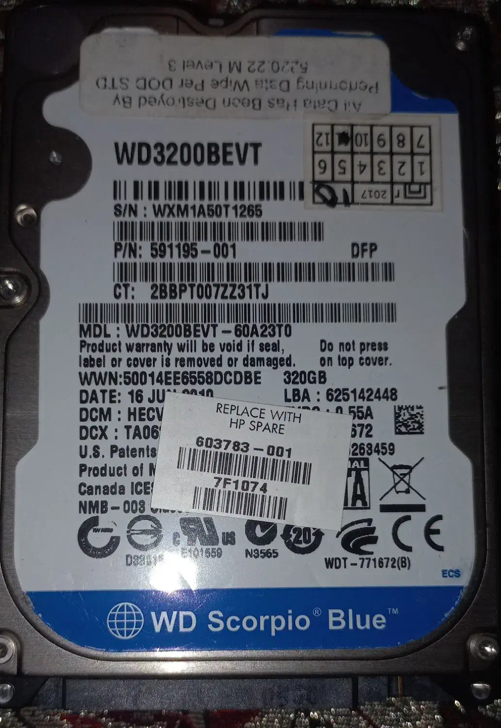 هارد لپ تابی 1 توشیبا و سامسونگ  همراه با ویندوز|قطعات و لوازم جانبی رایانه|پرند, فاز ۶|دیوار