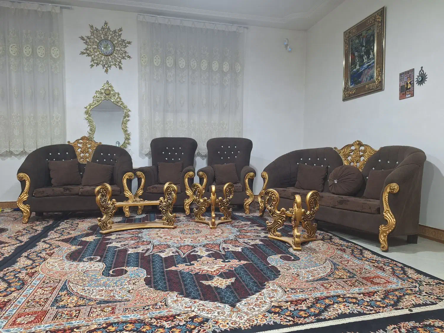 مبل ۷نفره|مبلمان خانگی و میز عسلی|خرم‌آباد, |دیوار