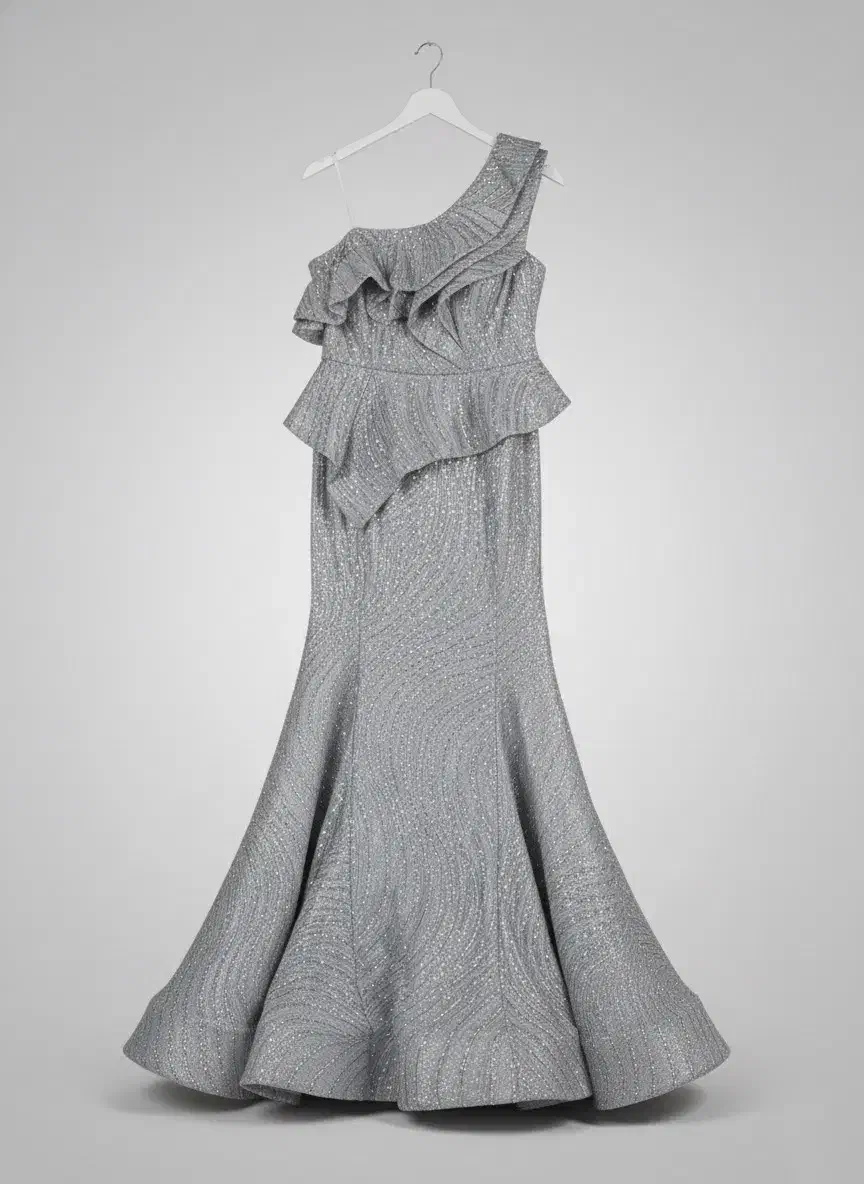 لباس شب مجلسی نقره‌ای شاین‌دار|لباس|تهران, دانشگاه شریف|دیوار