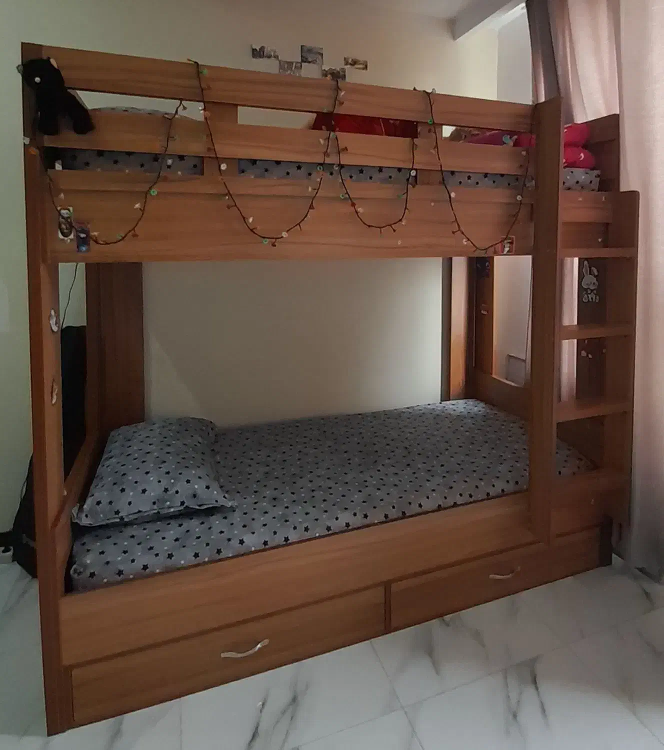 تخت دو طبقه و دِراوِر|تخت و سرویس خواب|گرمدره, |دیوار