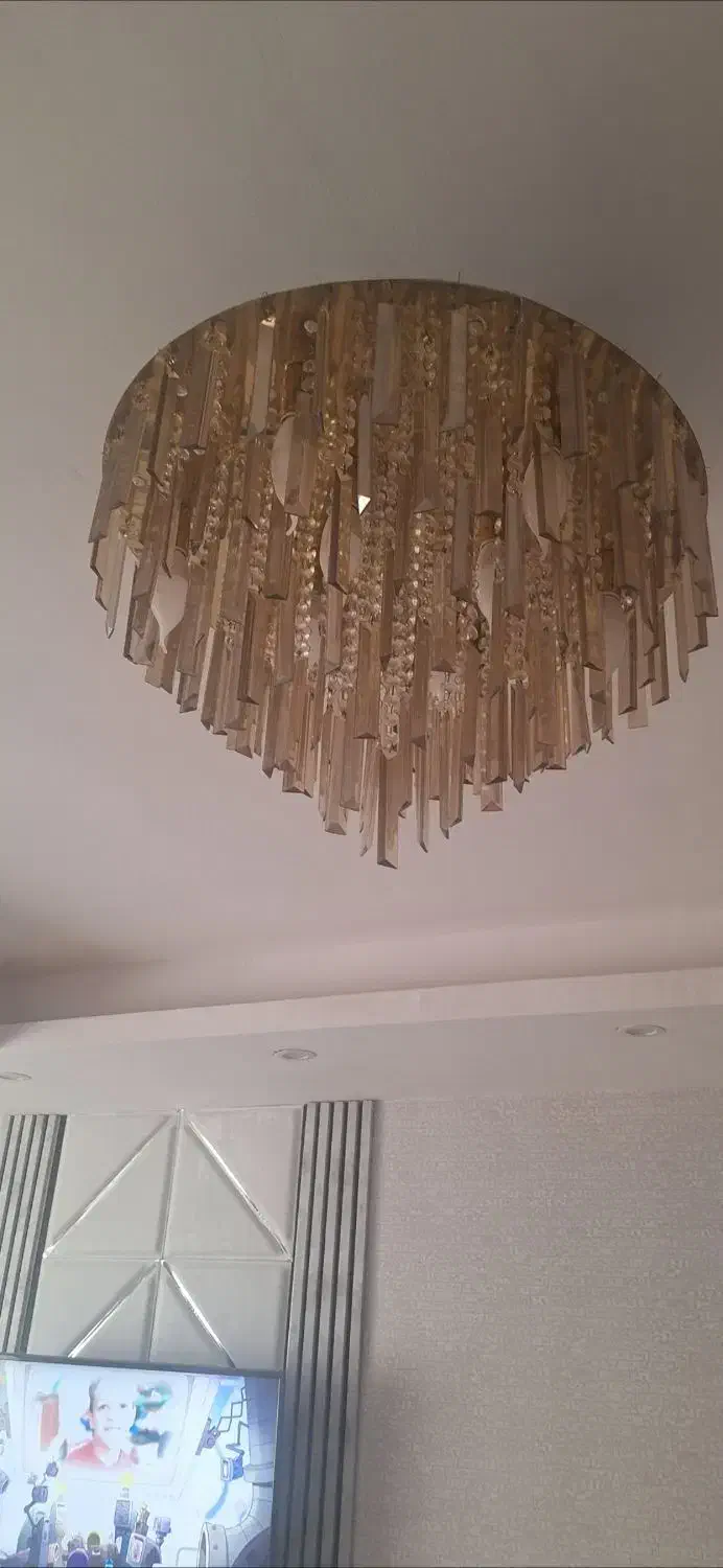 لوستر کریستال|لوستر و چراغ آویز|مشکیندشت, |دیوار