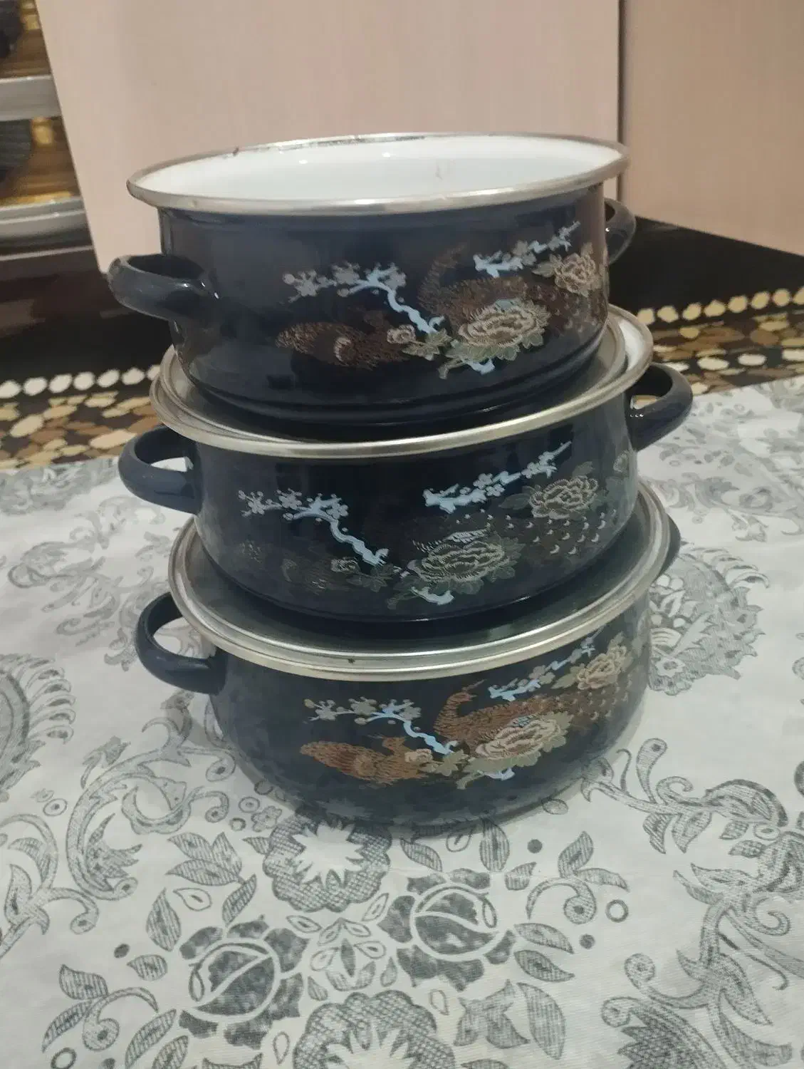 قابلمه چینکو اصل سه عدد|ظروف پختوپز|سقز, |دیوار