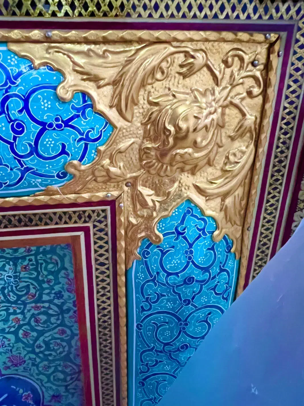 قدیمی  انتیک وان یکاد خوشنویسی پشت شیشه قدیمی مینا|تابلو، نقاشی، عکس|تهران, گاندی|دیوار