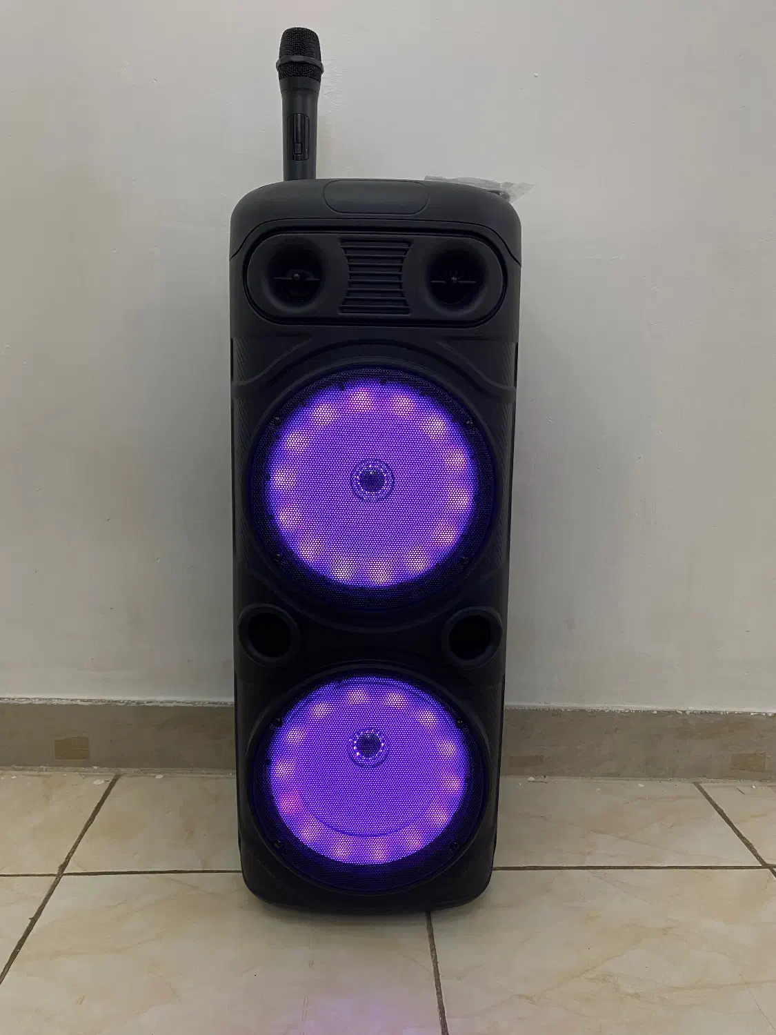 اسپیکر ۱۶ اینچ شارژی/برقی/ میکروفون بیسیم نو|سیستم صوتی خانگی|گلستان (تهران), |دیوار