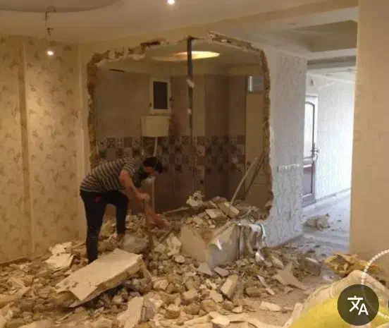 تخریب و کنده کاری بازسازی با دستگاه هلتی اسرع وقت|خدمات پیشه و مهارت|لاهیجان, شیشه گران|دیوار