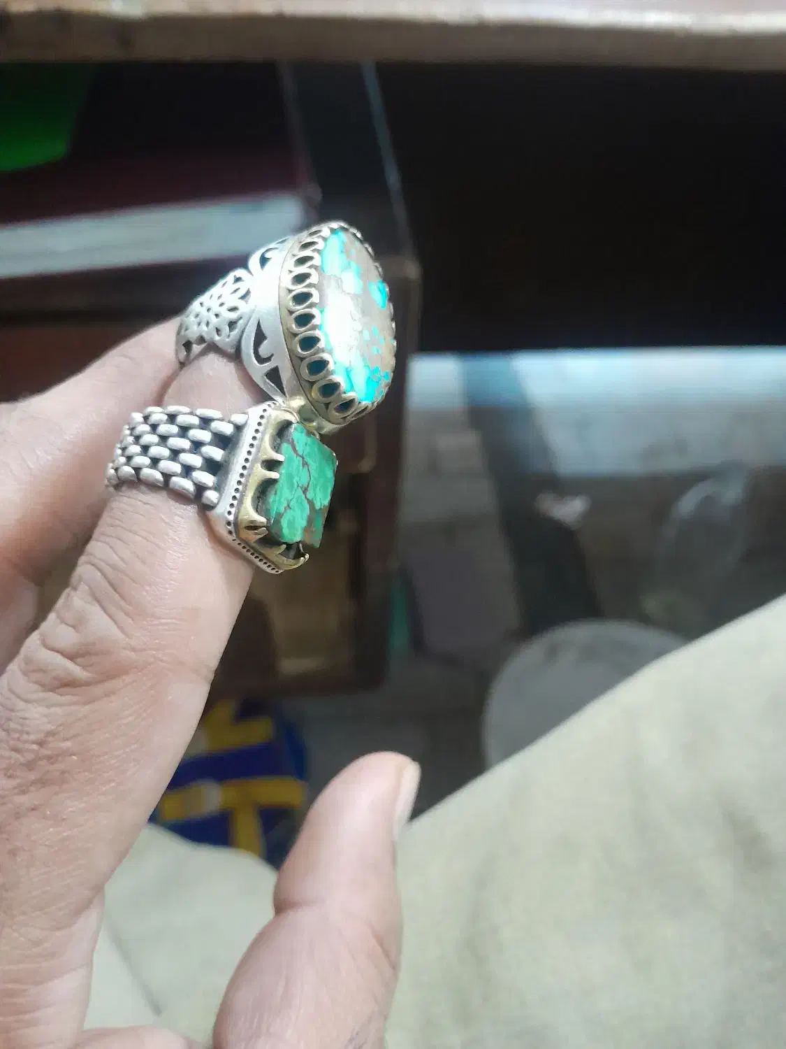 انگشترفیروزبارکاب زیبا|زیورآلات و اکسسوری|گرگان, |دیوار