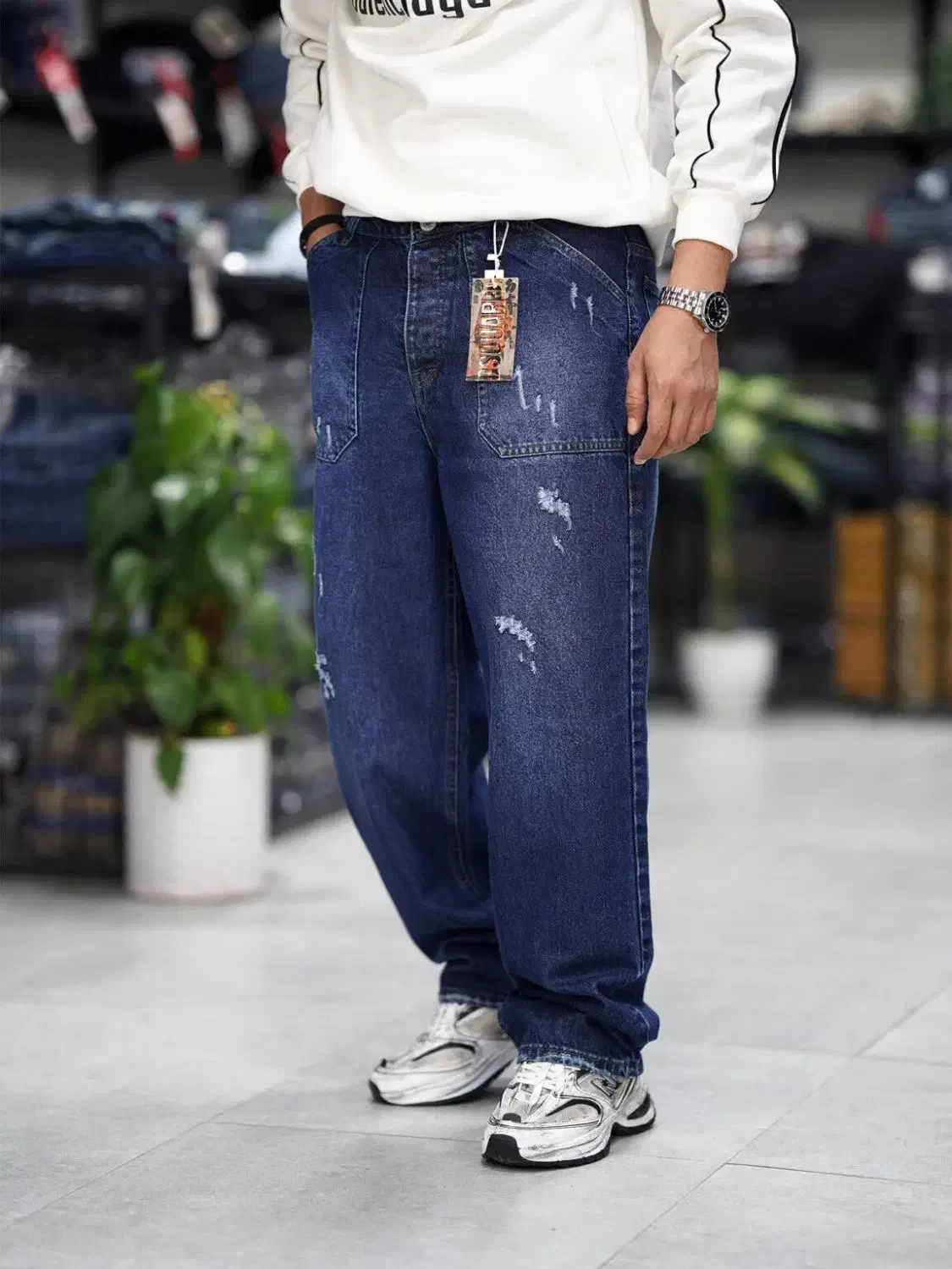 شلوار نیم بگ جیب آمریکایی|لباس|نسیم‌شهر, |دیوار