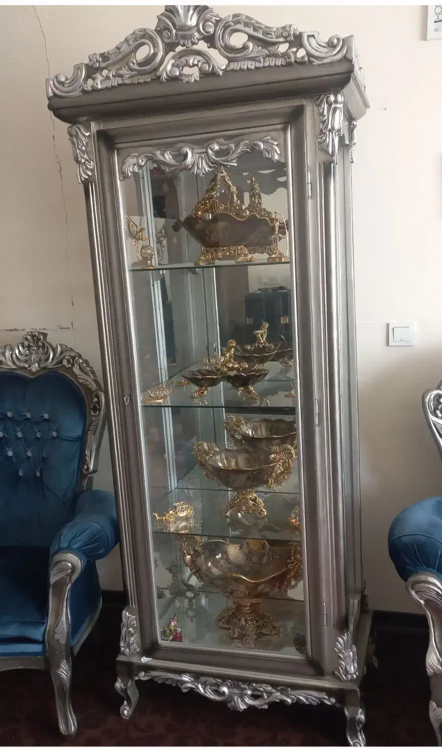 مبل استیل در حد نو ۷ نفره سالم|مبلمان خانگی و میز عسلی|شیراز, دلجو|دیوار