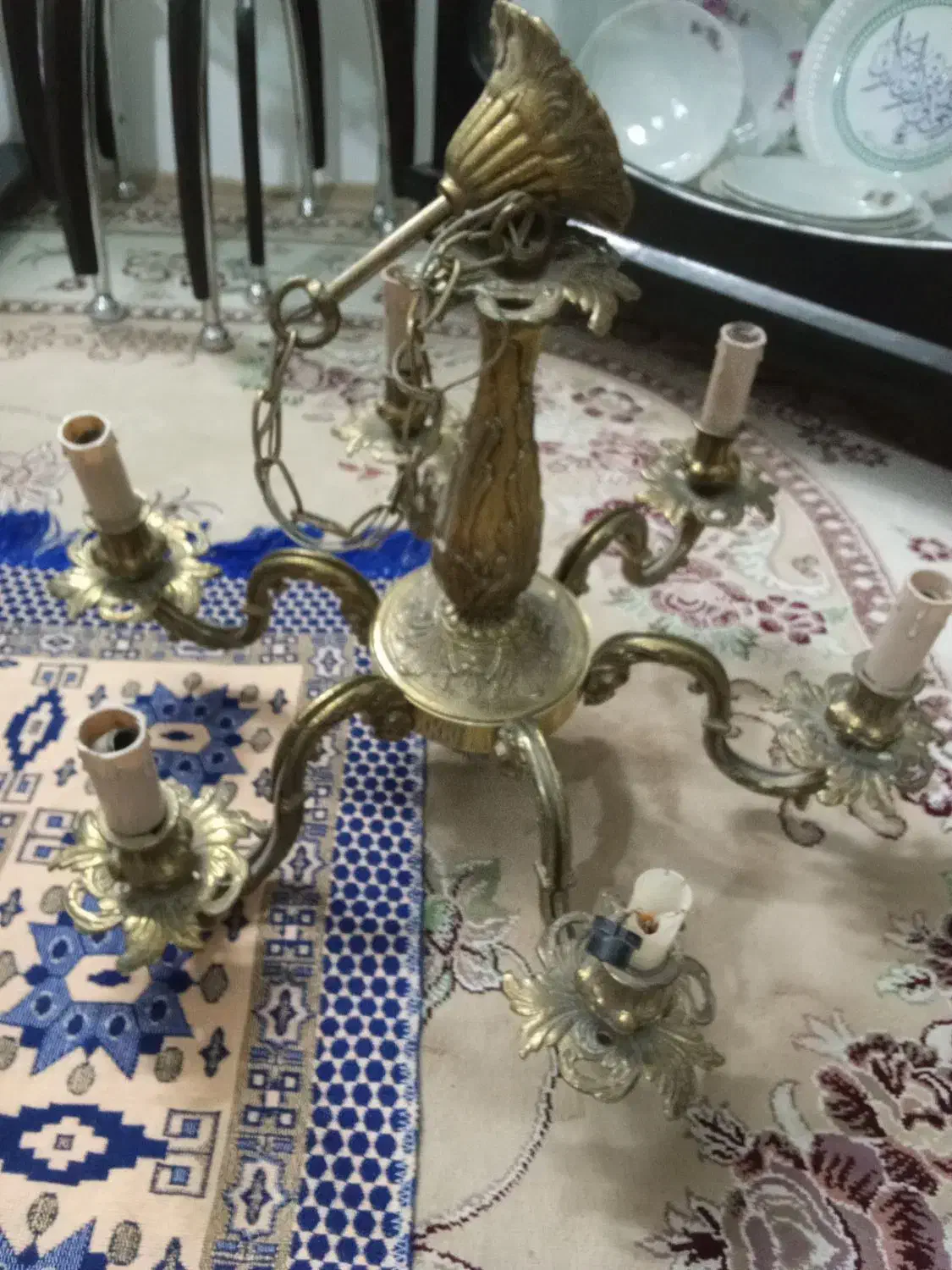 لوستر برنجی اصل کلاسیک|لوستر و چراغ آویز|نیشابور, رحمت آباد|دیوار