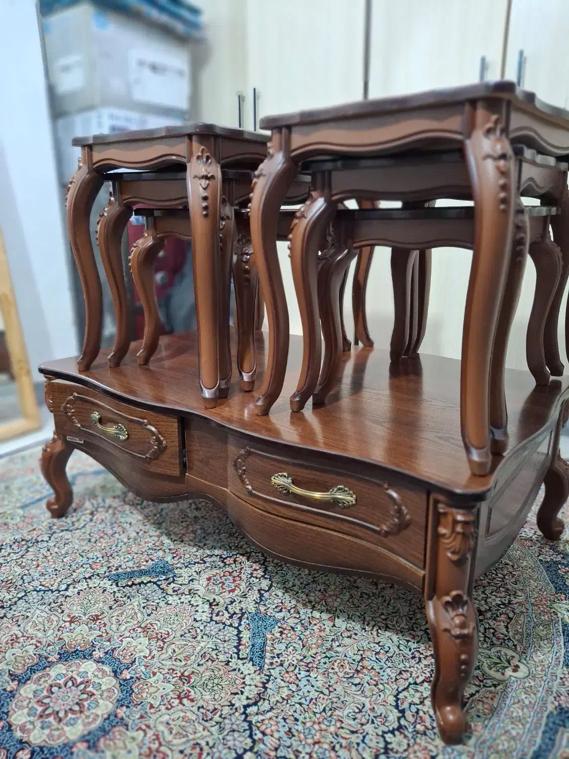 جلو مبلی به همراه ست کامل عسلی(۶ تکه)|مبلمان خانگی و میز عسلی|اهواز, کوی باهنر|دیوار