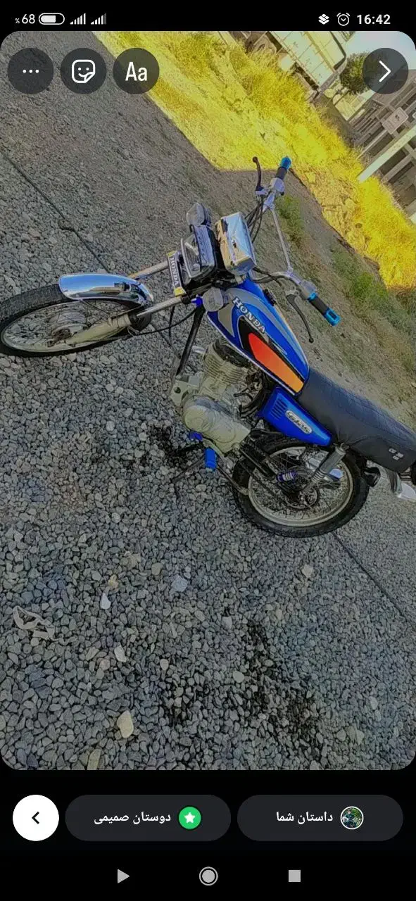 موتور125مزایده ای|موتورسیکلت|خلخال, |دیوار