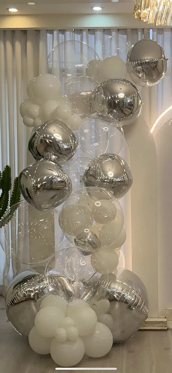 دکور بادکنک تولد شیک و جذاب|خدمات پذیرایی، مراسم|گرگان, |دیوار