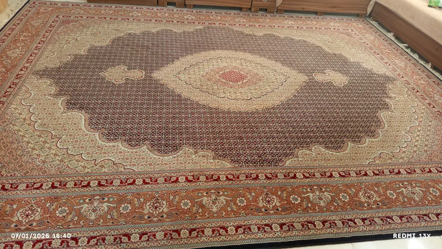 فرش ریز ماهی تمام نخ|فرش|نی‌ریز, |دیوار