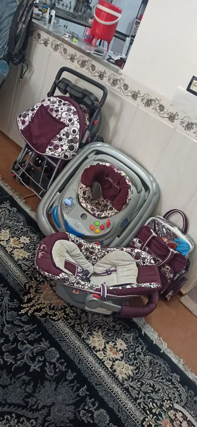 کریر روروئک ساک دلیجان پتو و رخت خواب گهواره میلاد|کالسکه و لوازم جانبی|میبد, |دیوار