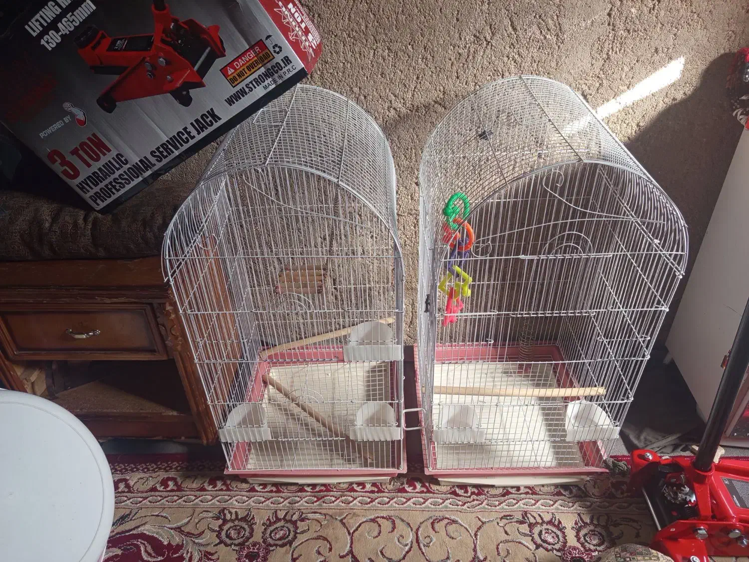 فروش دو عدد قفس طوطی سانان بزرگ|لوازم جانبی حیوانات|اردکان, |دیوار