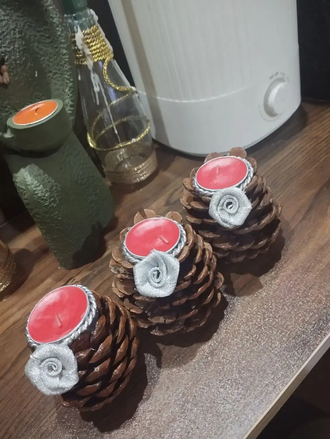 شمع کاج|صنایع دستی و سایر لوازم تزئینی|هشتگرد, شهرک گلها|دیوار