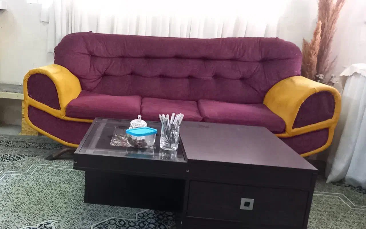 مبل ۷ نفره سالم|مبلمان خانگی و میز عسلی|قائم‌شهر, |دیوار