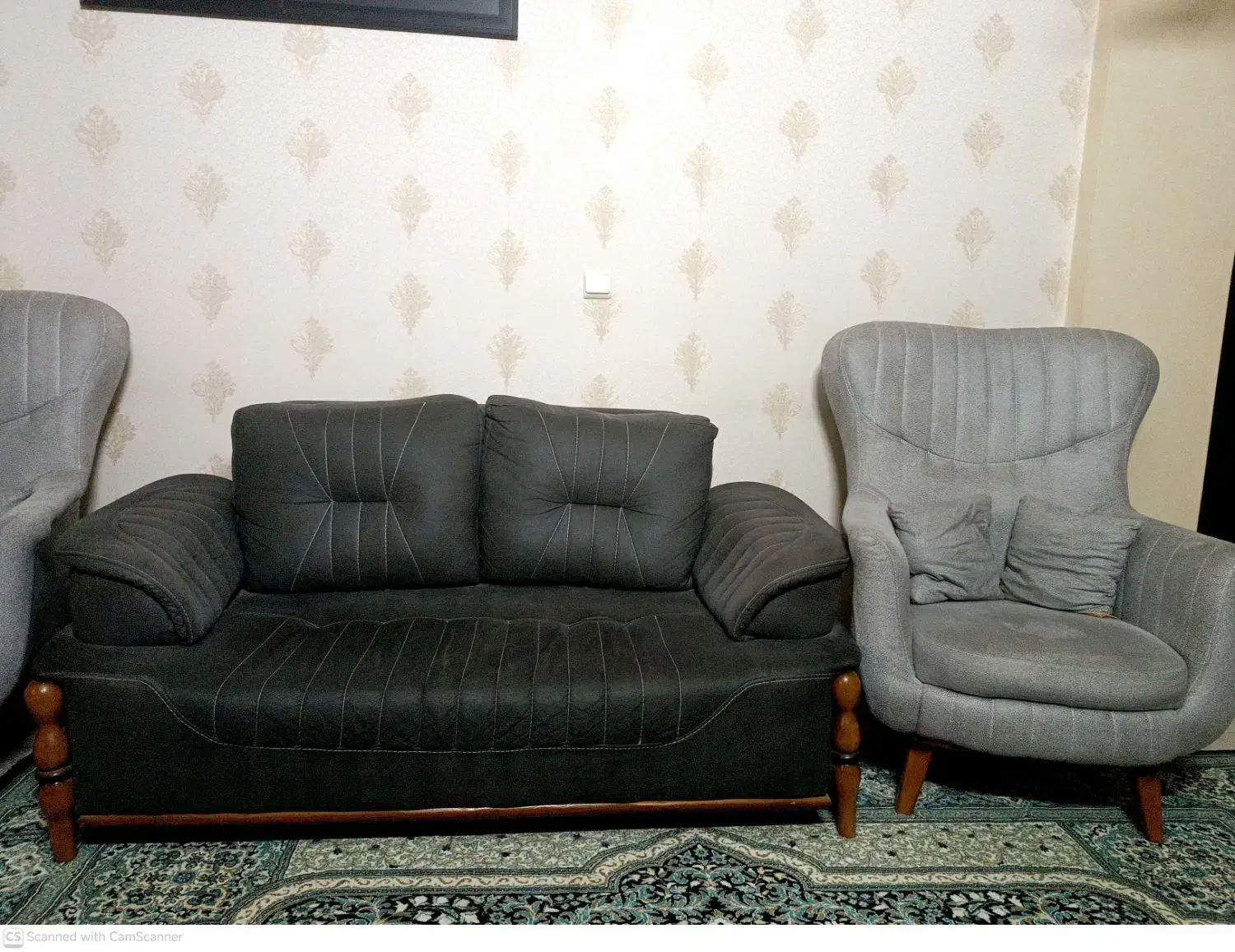 مبل ۸ نفره با چوب راش|مبلمان خانگی و میز عسلی|قزوین, |دیوار