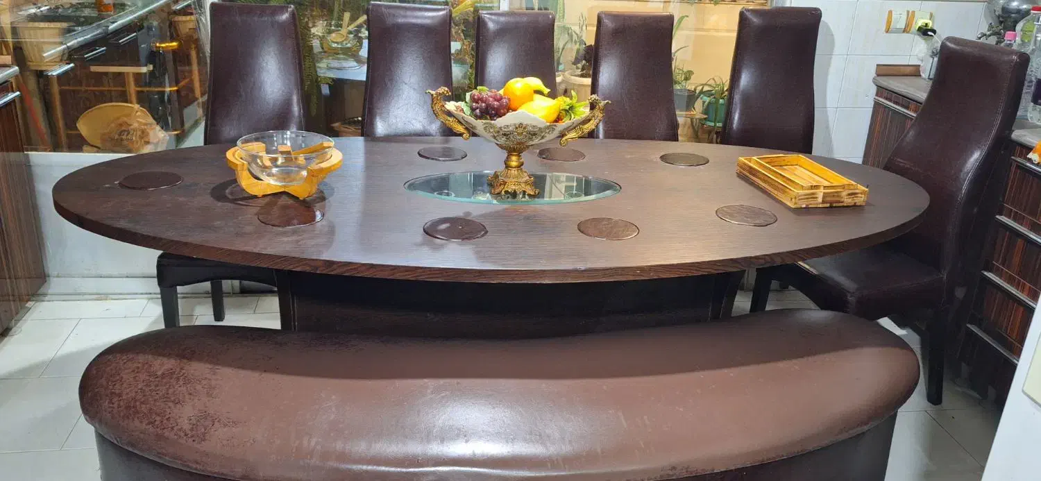 غذا خوری ۱۰ نفره|میز و صندلی غذاخوری|بندر انزلی, پرستار|دیوار