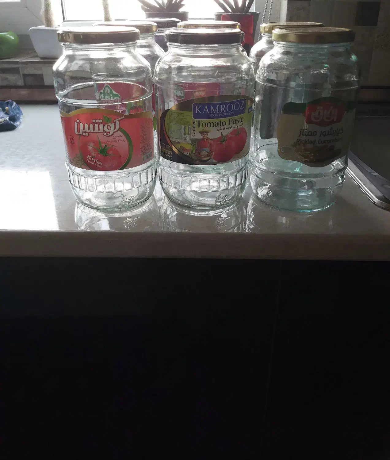 شیشه برای مربا، ترشی ، رب|ظروف نگهدارنده، پلاستیکی، یکبارمصرف|گرگان, |دیوار