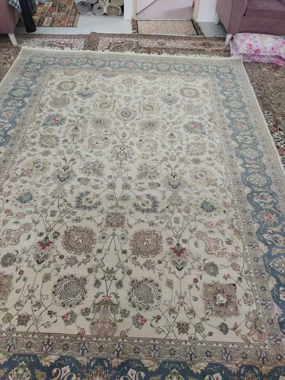 قالی 9متری سه عدد|فرش|قروه, |دیوار