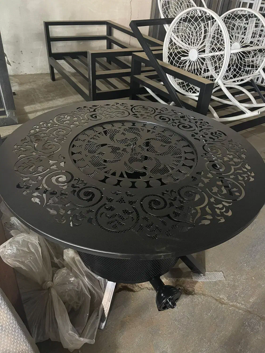 صندلی مهتاب اتشدان ۸ ضلعی مبل بامبو|صندلی و نیمکت|محمدشهر, محمدشهر|دیوار