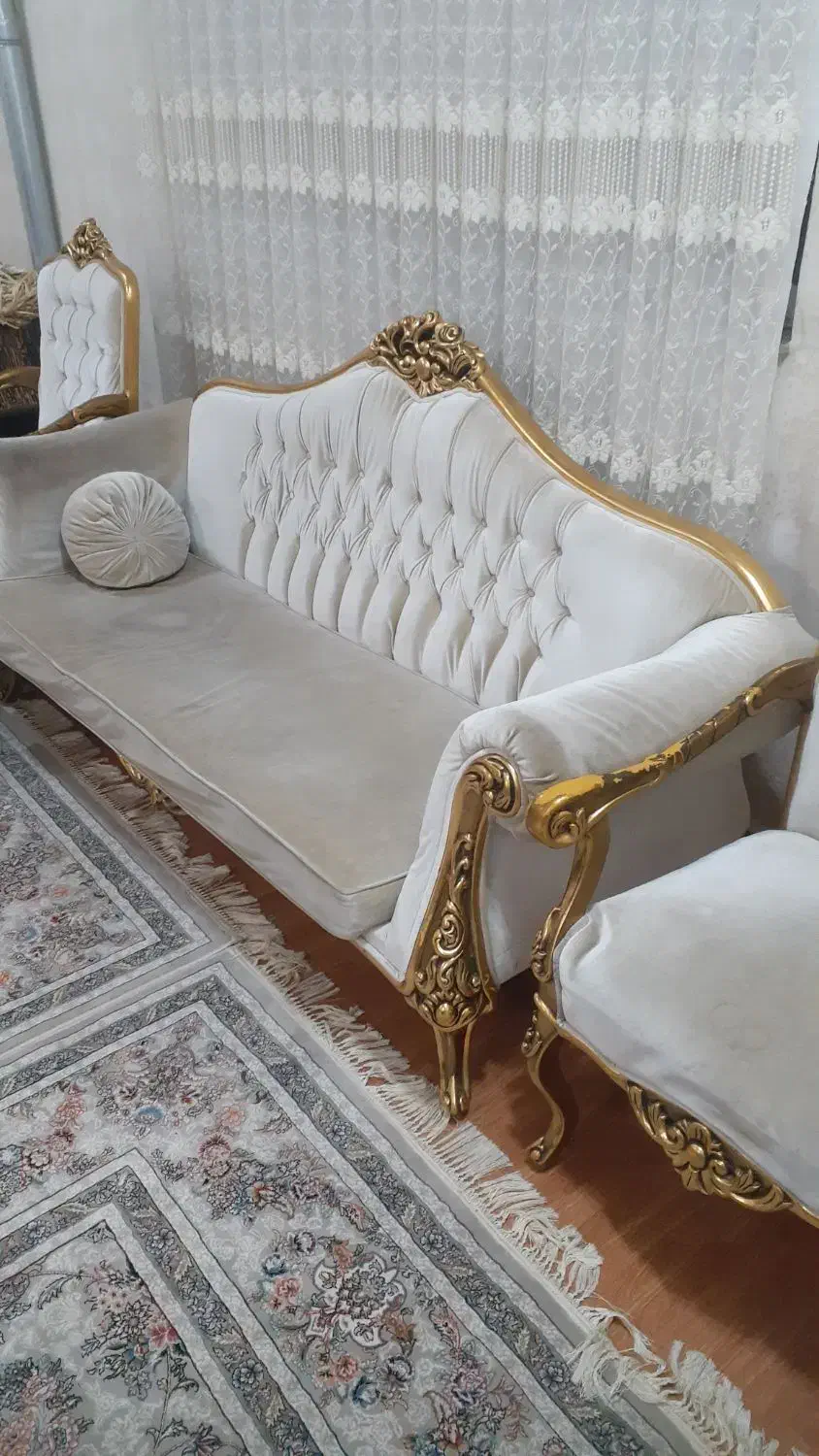 مبل سلطنتی ۷ نفره|مبلمان خانگی و میز عسلی|بندر انزلی, لیچارگی حسن رود|دیوار