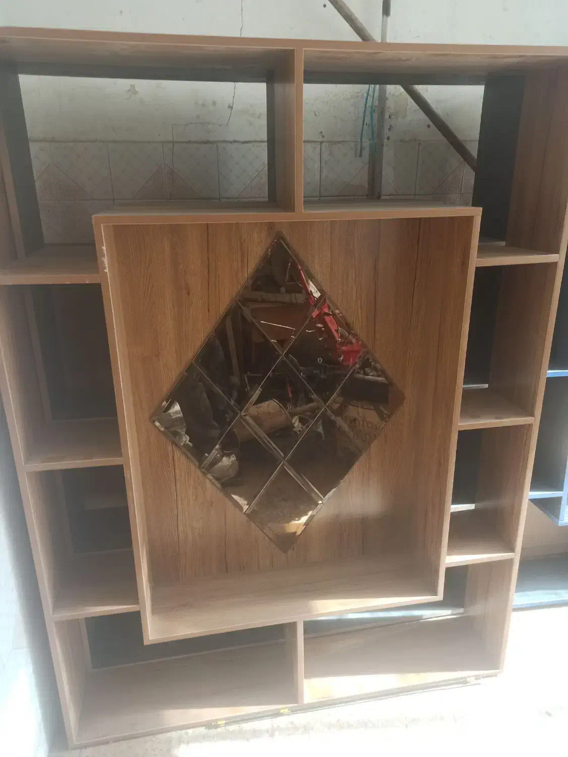 کتابخانه(قفصه کتاب)|کتابخانه، شلف، قفسه‌های دیواری|ملایر, |دیوار