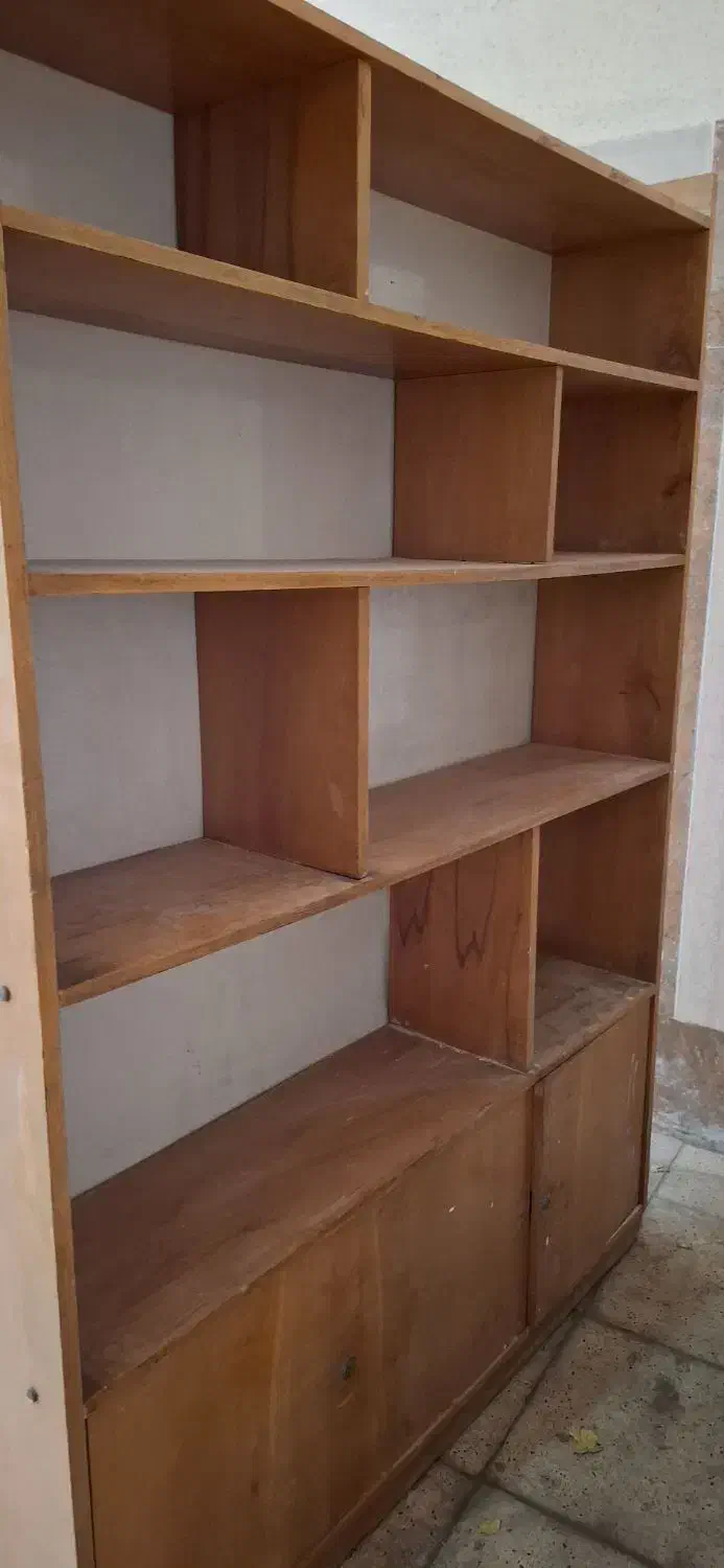 کتابخانه چوبی و ویترین شیشه ای|کتابخانه، شلف، قفسه‌های دیواری|تهران, کرمان|دیوار