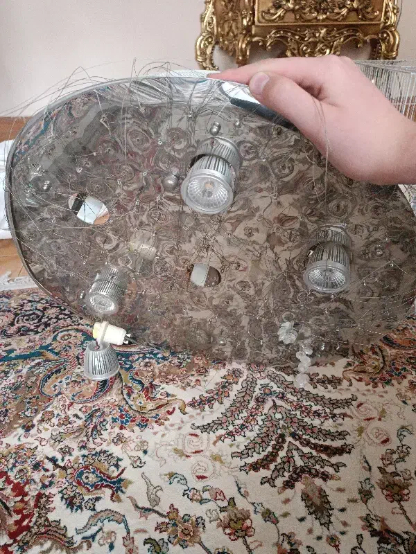 یک عدد لوستر متری + لوستر کوچک برای سرویس بهداشتی|لوستر و چراغ آویز|مشهد, کوه سنگی|دیوار