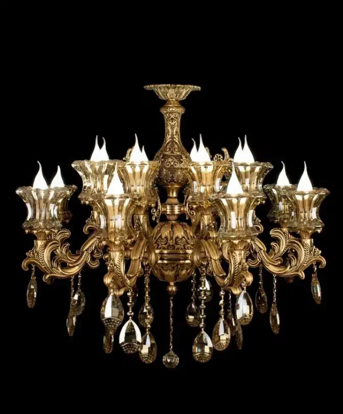 لوستر از شاخه ای ۸۰۰ت برنزی|لوستر و چراغ آویز|کرج, حصارک پایین|دیوار