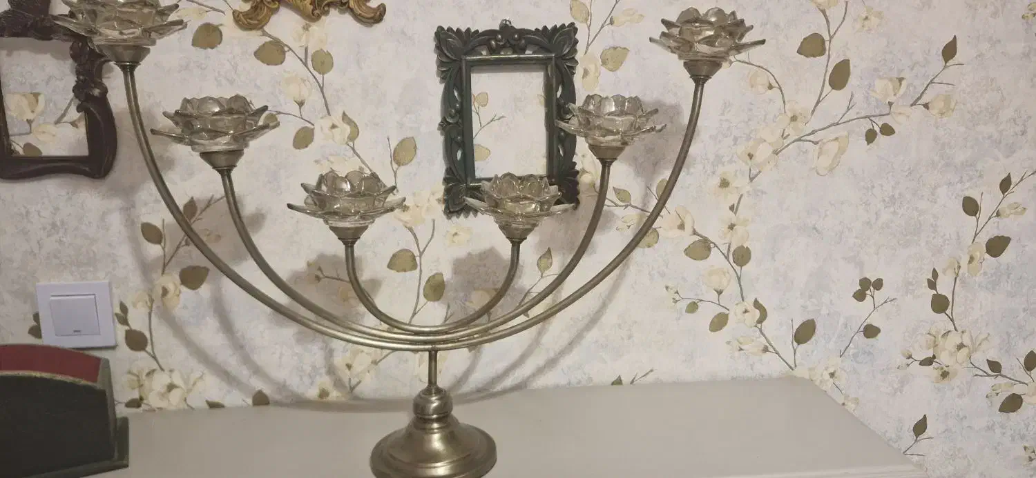 شمعدان ۶ شاخه|لوستر و چراغ آویز|فردیس, شهرک گلها|دیوار