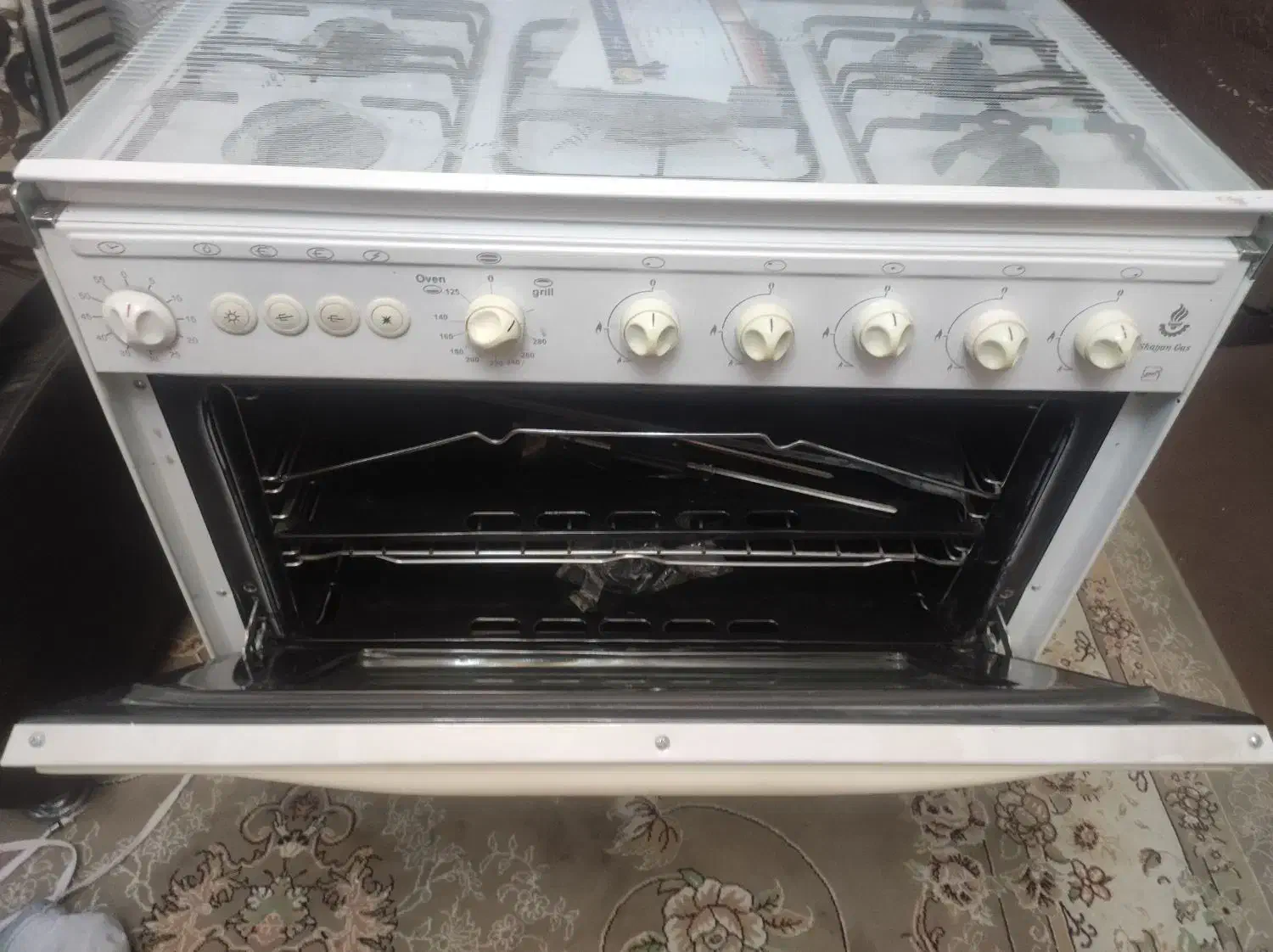 اجاق گاز ۵شعله فردار|اجاق گاز و لوازم برقی پخت‌وپز|محمدشهر, ولدآباد|دیوار