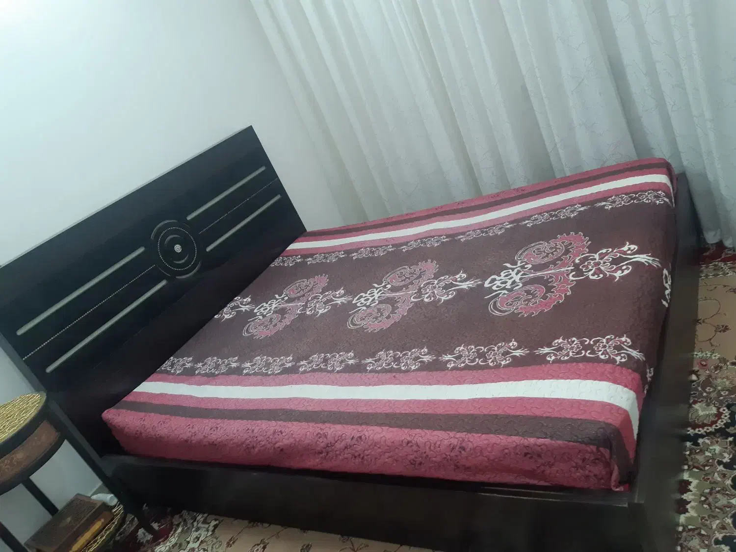 تخت ۲ نفره ام دی اف با تشک|تخت و سرویس خواب|قم, نیروگاه|دیوار