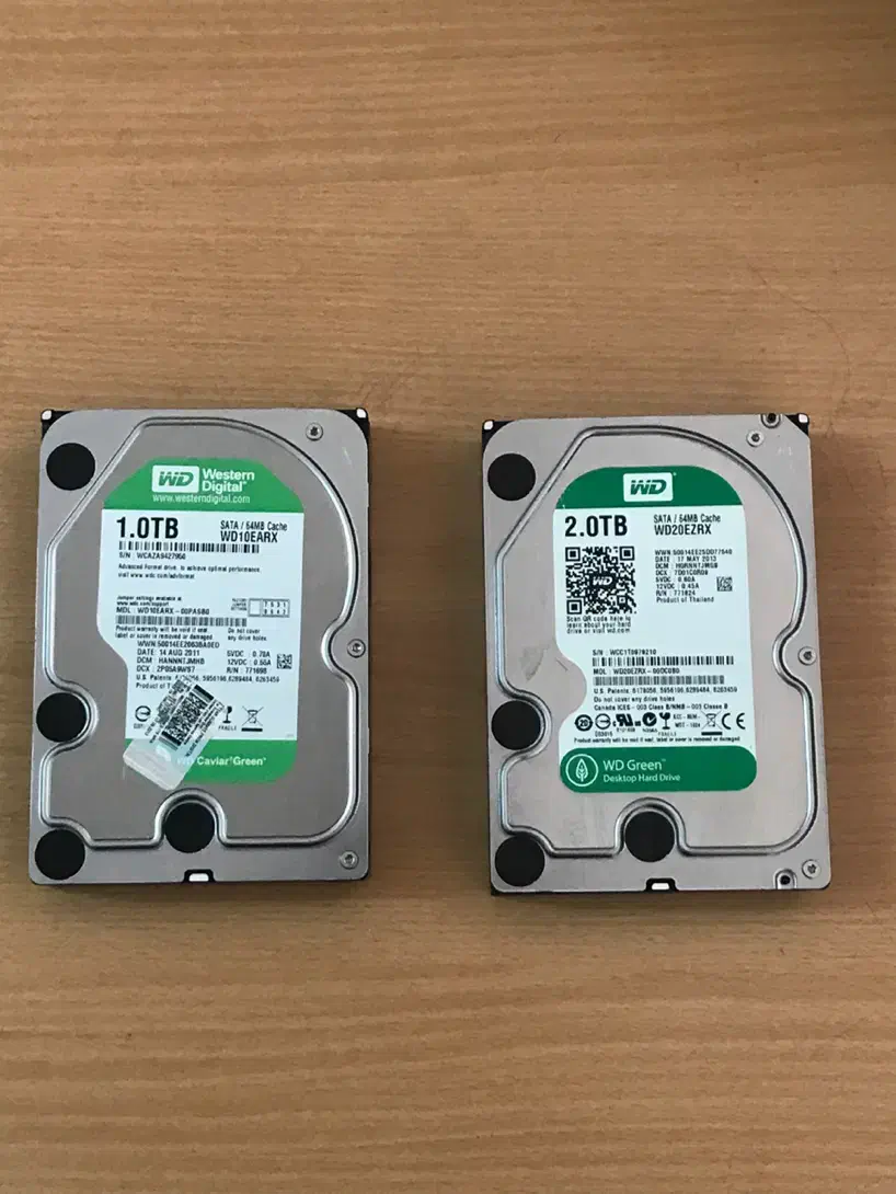 هارد اینترنال یک و دو ترا وسترن گرین|قطعات و لوازم جانبی رایانه|قم, آزادگان|دیوار