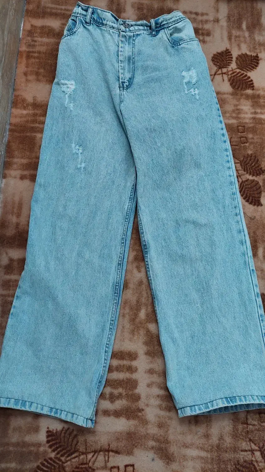 شلوار لی نیم بگ جنس درجه یک|لباس|زبرخان, |دیوار