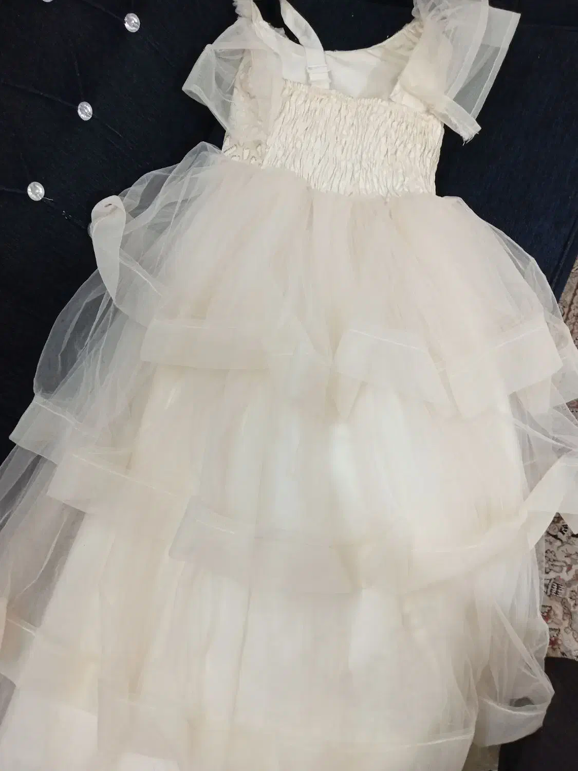 لباس عروس دخترانه رنگ نباتی|لباس|گلستان (تهران), |دیوار